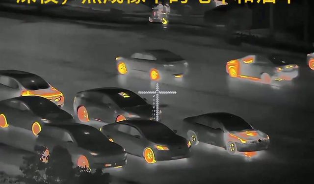 Elektrikli ve Fosil Yakıtlı Araçlar Termal Kamerada Görüntülendi