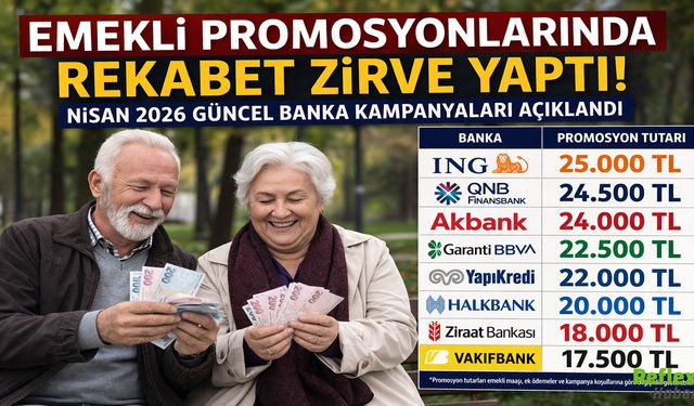 Emekli Promosyonlarında Rekabet Zirve Yaptı! Nisan 2026 Güncel Banka Kampanyaları Açıklandı