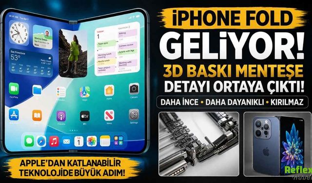 iPhone Fold Geliyor! 3D Baskı Menteşe Detayı Ortaya Çıktı