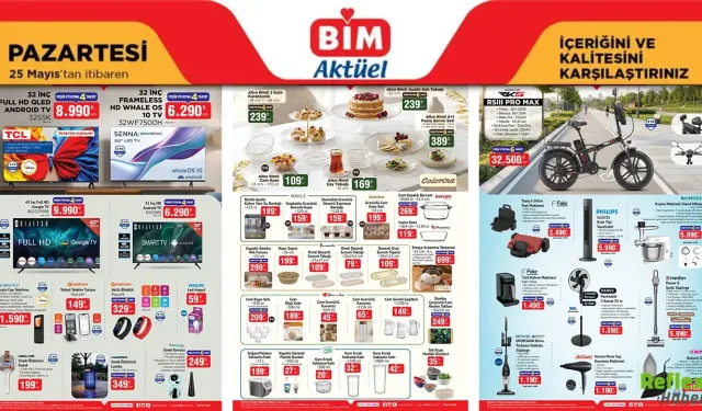 BİM 29 Mayıs 2026 Aktüel Kataloğu Açıklandı Bayram Öncesi Büyük İndirimler Raflarda