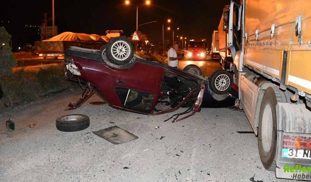 Hatay’da Otomobil Takla Attı, Kazada 1’i Ağır 3 Kişi Yaralandı