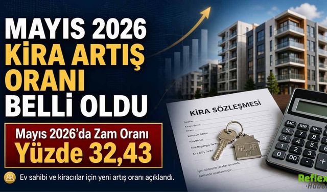 Mayıs 2026 Kira Artış Oranı Belli Oldu: Mayıs 2026’da Zam Oranı Yüzde 32,43