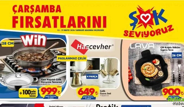 ŞOK 13 Mayıs 2026 Aktüel Kataloğu Yayınlandı: 198 Üründe Yeni İndirimler