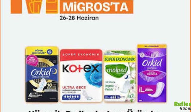 Migros'ta 26-28 Haziran Tarihlerinde Bir Alana Bir Bedava Kampanyası Başladı