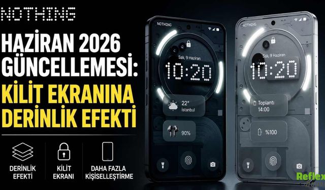 Nothing Haziran 2026 Güncellemesi: Kilit Ekranına Derinlik Efekti