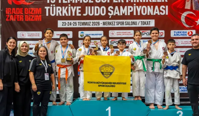 Konya Büyükşehir Belediyesporlu Minik Judoculardan 8 Madalyalık Başarı