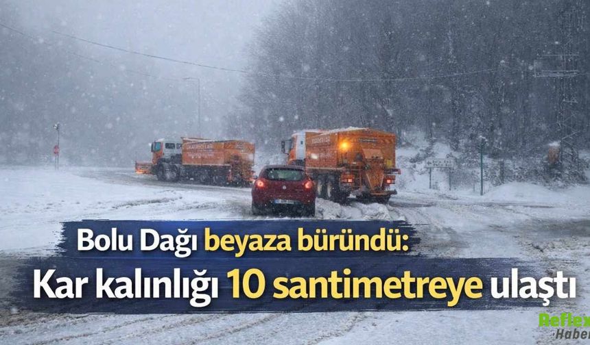 İstanbul Ankara Yolunda Kar Sürprizi Bolu Dağı 10 Santimetreyi Gördü