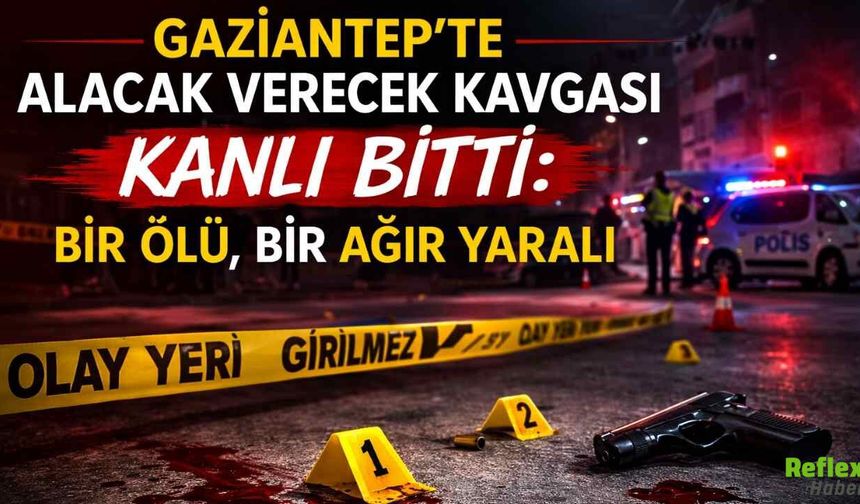 Gaziantep’te Alacak Verecek Kavgası Silahlı Çatışmaya Dönüştü: 1 Ölü, 1 Ağır Yaralı