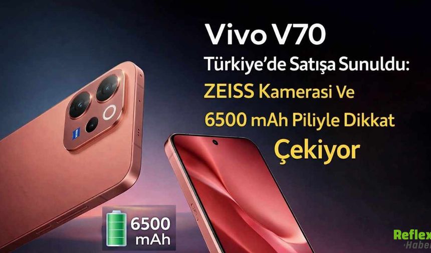 Vivo V70 Türkiye’de Satışa Sunuldu: ZEISS Kamerası Ve 6500 mAh Piliyle Dikkat Çekiyor