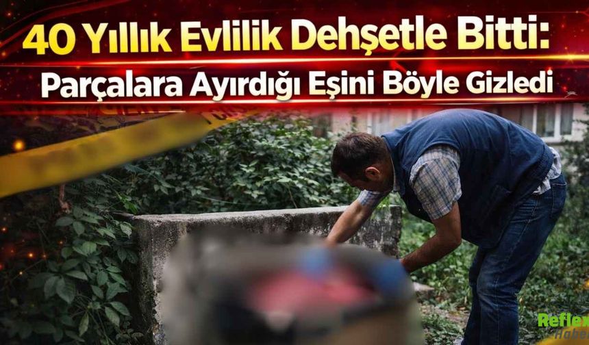 40 Yıllık Evlilik Vaşice Bitti: Parçalara Ayırdığı Eşini Böyle Gizledi