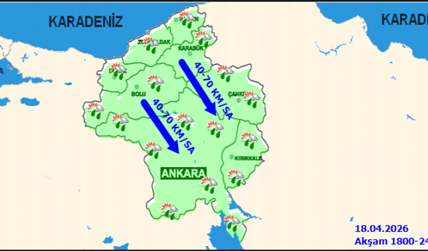 Ankara'da Kuvvetli Yağış ve Fırtına Bekleniyor: Dikkatli Olun!