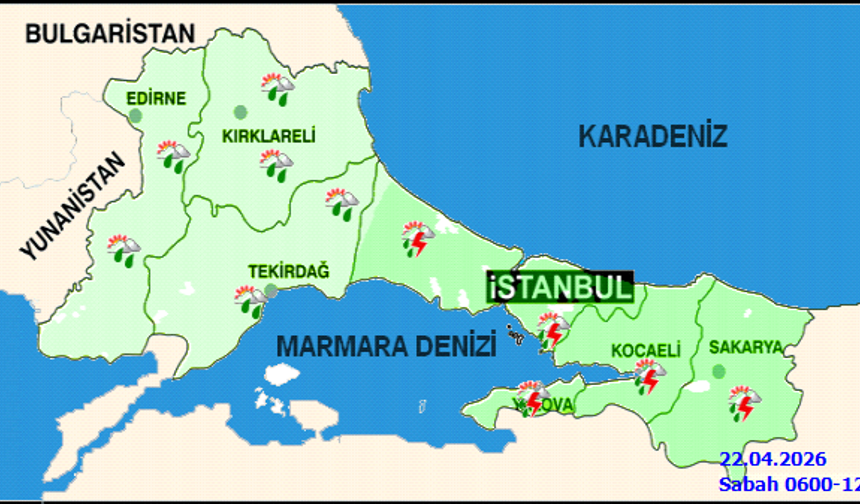 İstanbul'da Kuvvetli Yağış Uyarısı: 5 Günlük Hava Durumu Tahmini