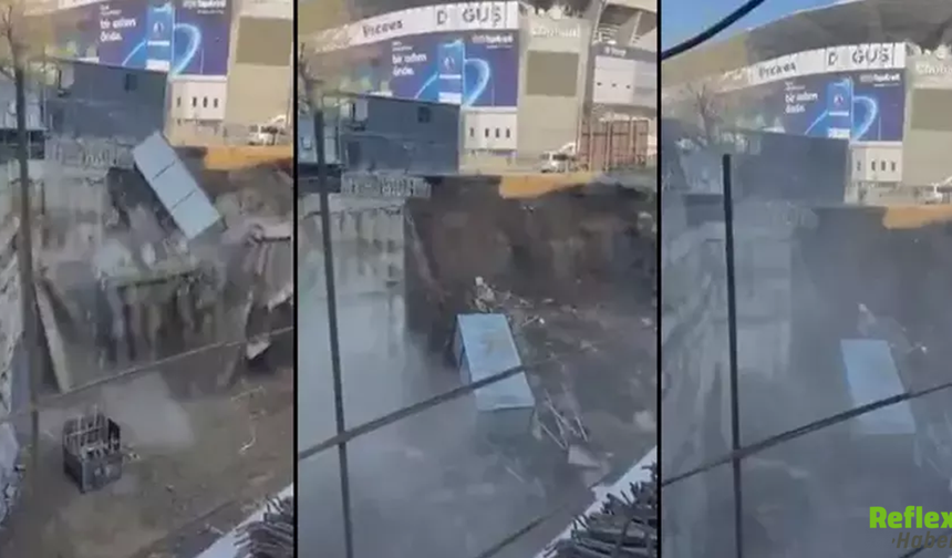 Kadıköy’de Fenerbahçe Stadyumu Yanındaki İnşaat Duvarı Çöktü