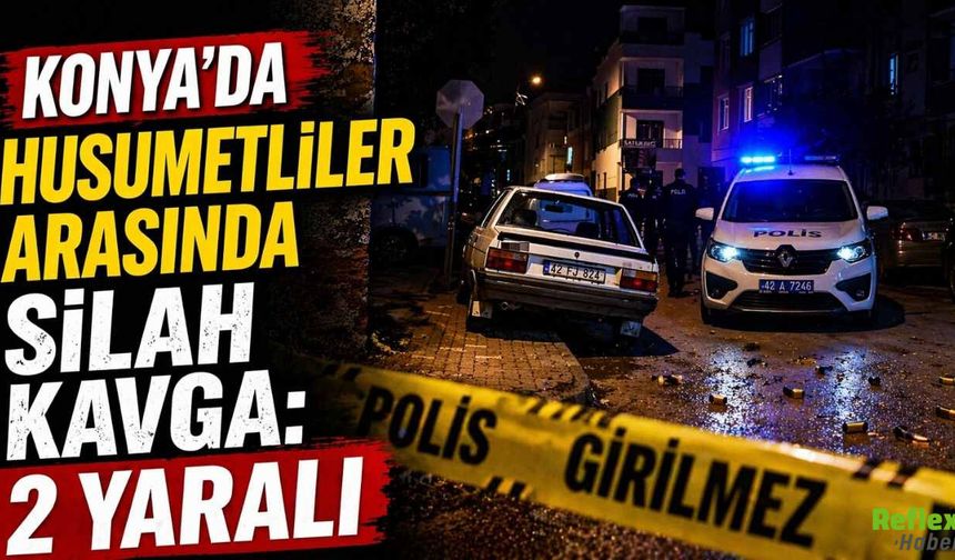 Konya’da Husumetli Grup Arasında Silahlı Kavga 2 Yaralı