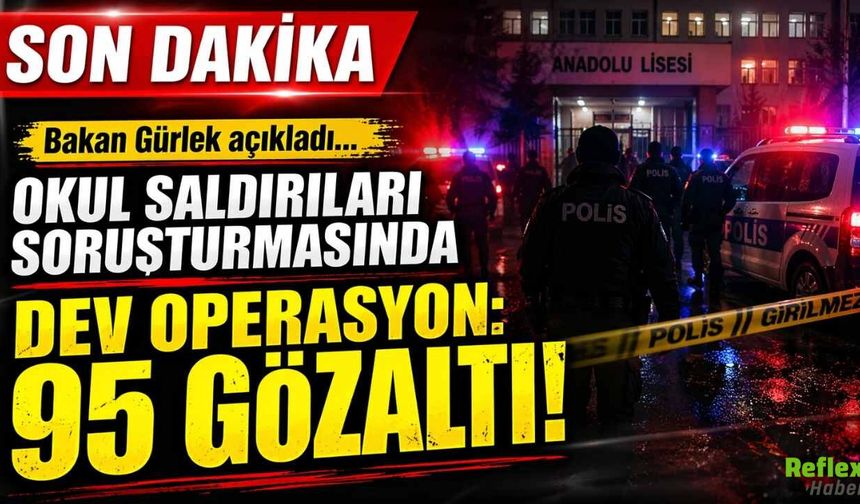 Okul Saldırıları Soruşturmasında Dev Operasyon: 95 Gözaltı, 1.104 Hesaba Erişim Engeli