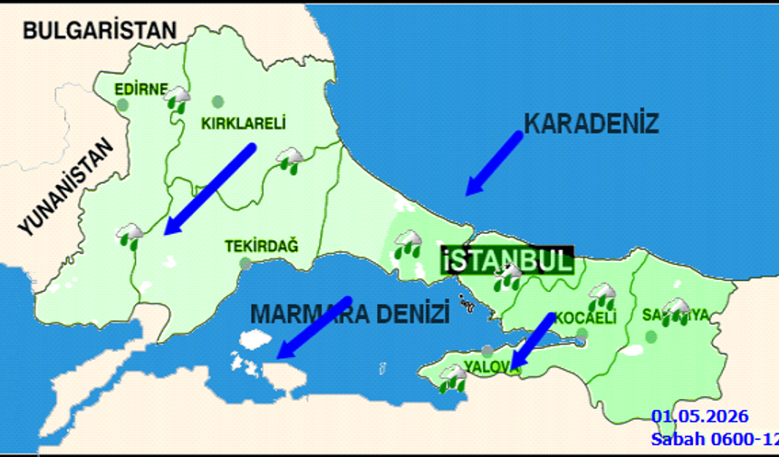 İstanbul'da Kuvvetli Yağış ve Rüzgar Bekleniyor: 5 Günlük Hava Durumu