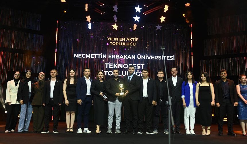 Necmettin Erbakan Üniversitesi Teknofest Topluluğu'na Büyük Ödül