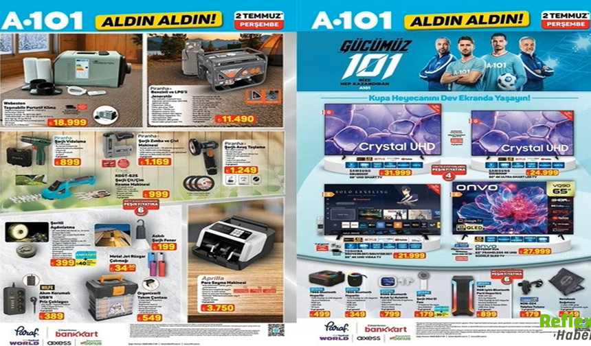 A101'den Yaz Bombası! Taşınabilir Klima Ve Jeneratör Raflara Geliyor