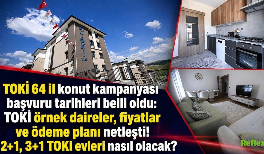 TOKİ 64 İl Konut Kampanyasında Takvim Belli Oldu, Örnek Daireler Görücüye Çıktı