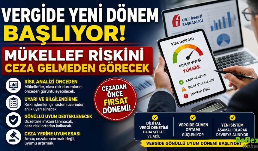 Vergide Yeni Dönem Başlıyor, Mükellef Riskini Ceza Gelmeden Görecek