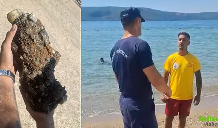 Çanakkale'de Plajda Şoke Eden Buluntu! Askeri Mühimmat Çıktı