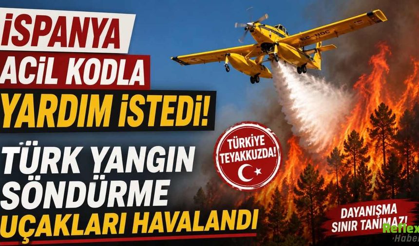 İspanya Acil Yardım İstedi: Türkiye’den 2 Yangın Söndürme Uçağı Havalandı