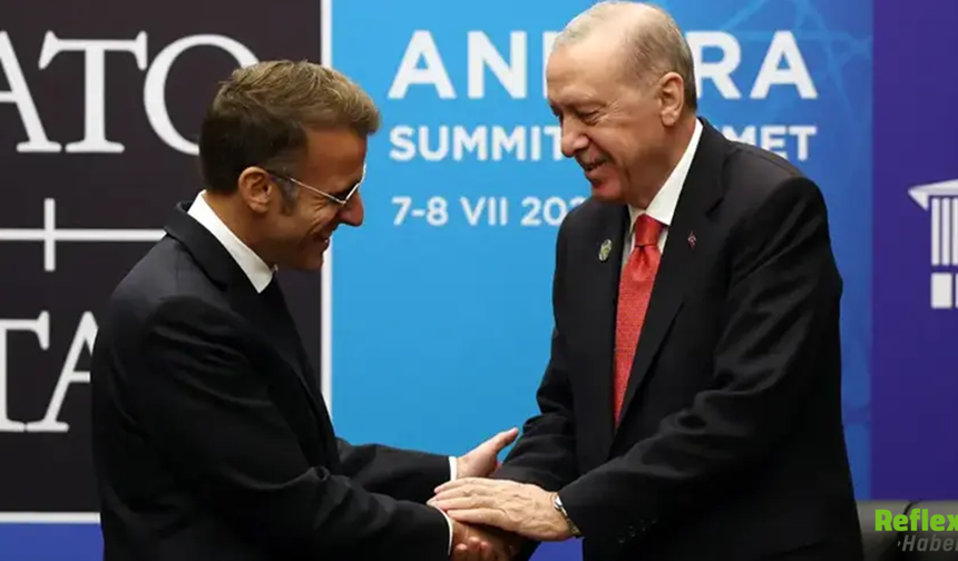 Macron'dan Erdoğan Paylaşımı! "Fransa'ya Selamlar İletildi"