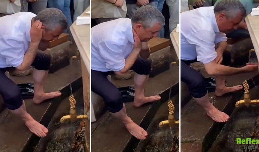 Özgür Özel'in Abdest Görüntüsü Sosyal Medyada Gündem Oldu