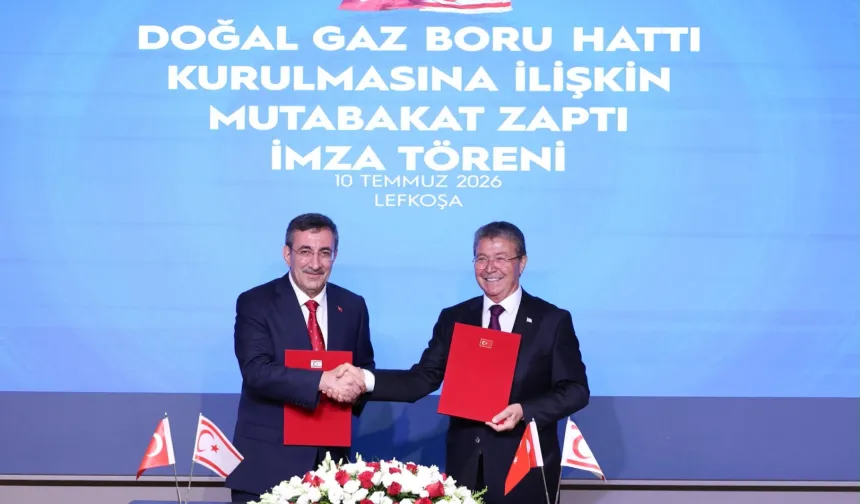 Türkiye İle KKTC Arasında Doğal Gaz Boru Hattı İçin İmzalar Atıldı
