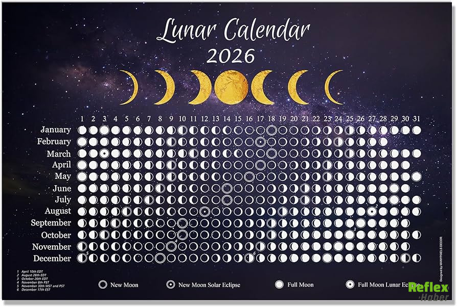 Ay Takvimi Yeni Yılı 2026 1