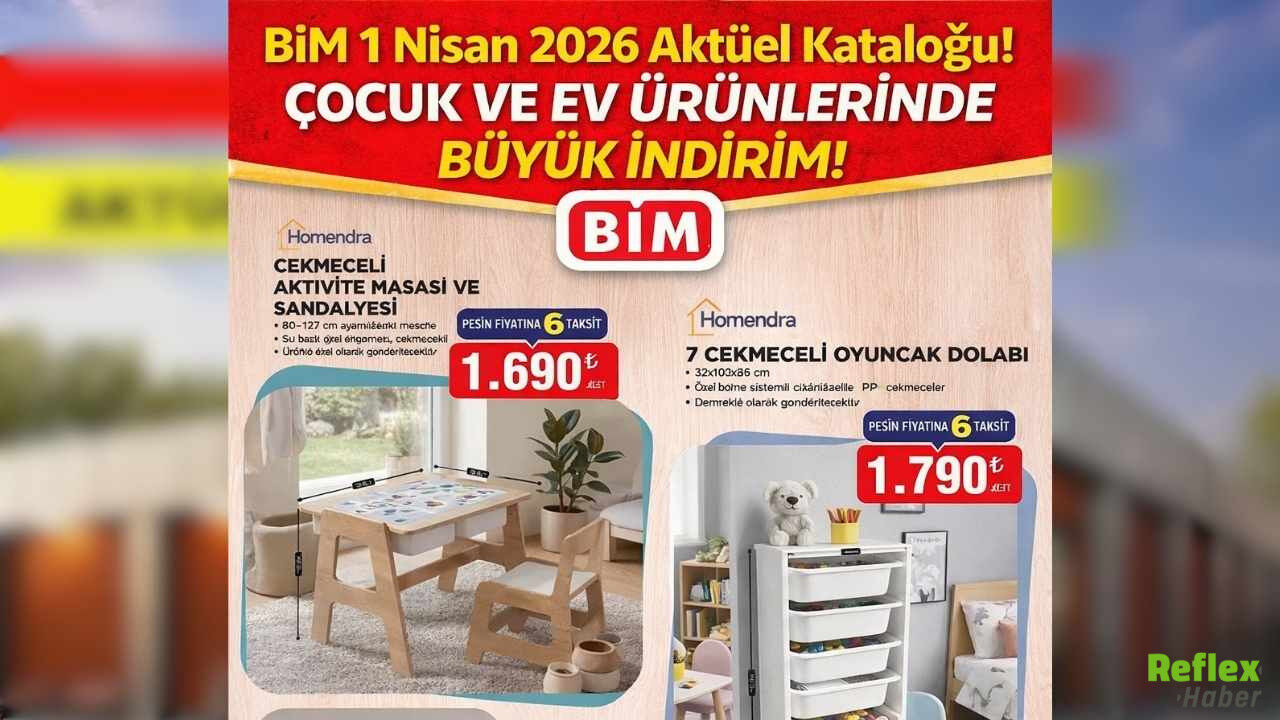 Bi̇m 1 Nisan 2026 Aktüel Kataloğu! Çocuk Ve Ev Ürünlerinde Büyük İndirim