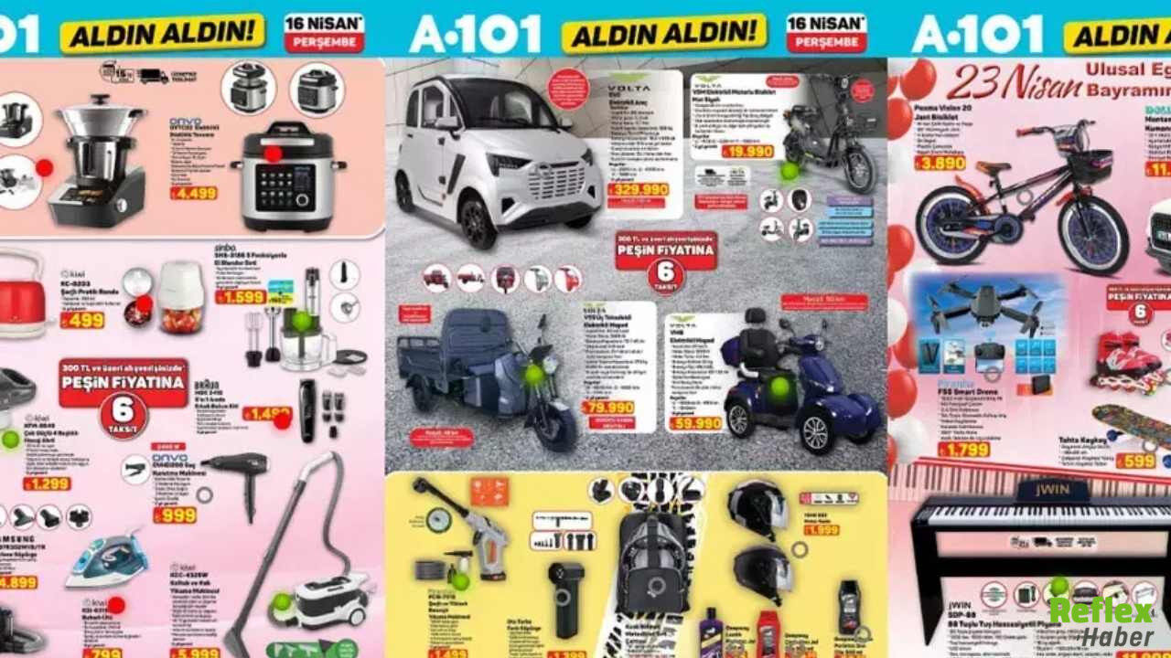 A101 16 Nisan Aktüel Kataloğu Raflara Geliyor
