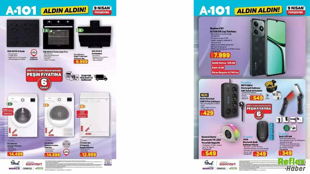 A101 9 Nisan Kataloğu Yayımlandı