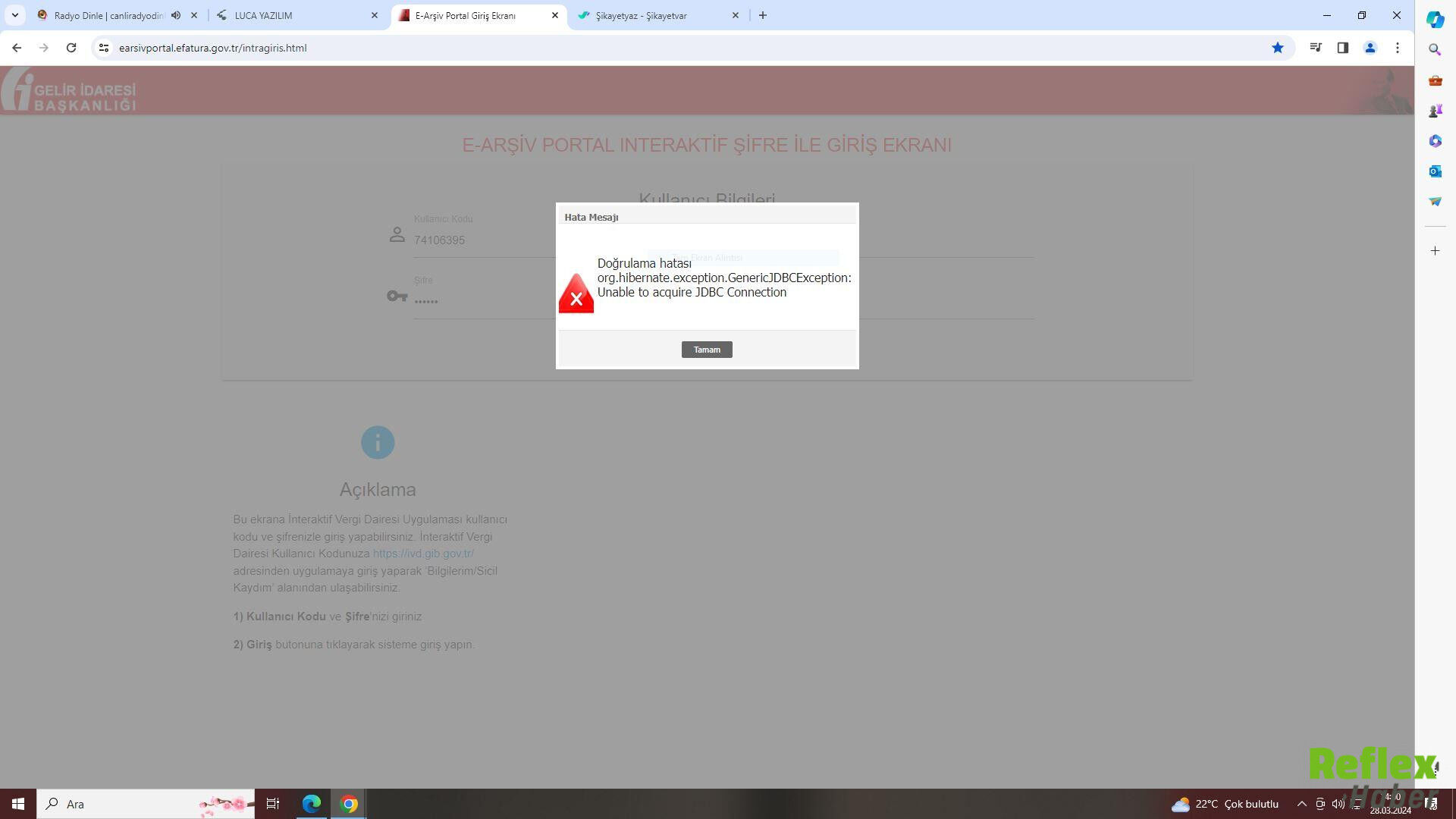 E Arşiv Portal Doğrulama Hatası 2026 1
