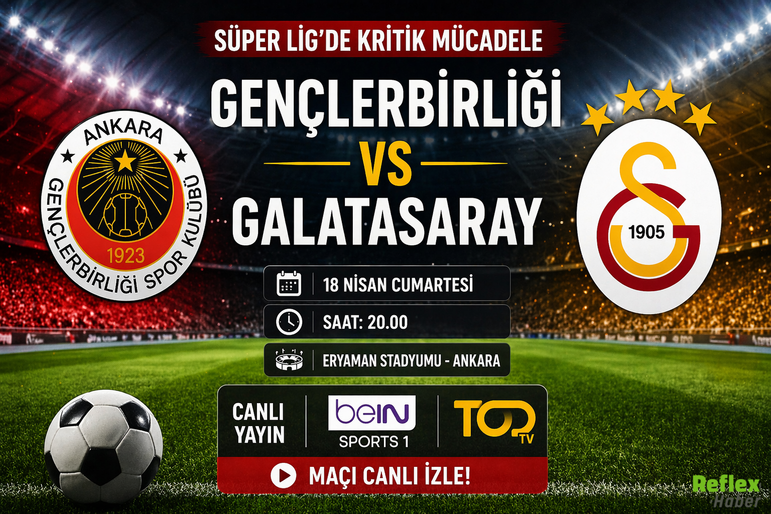 Gençlerbirliği Galatasaray Maçı Canlı İzle 2