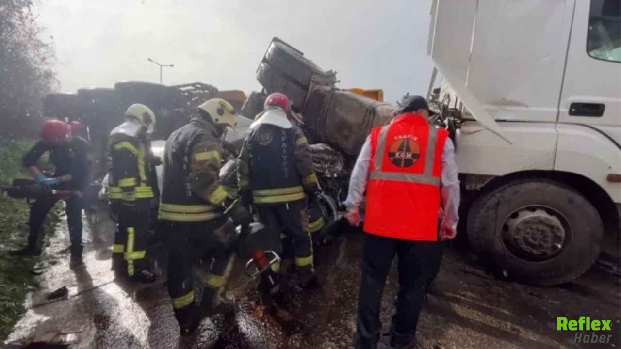 Tem Otoyolu’nda Zincirleme Kaza