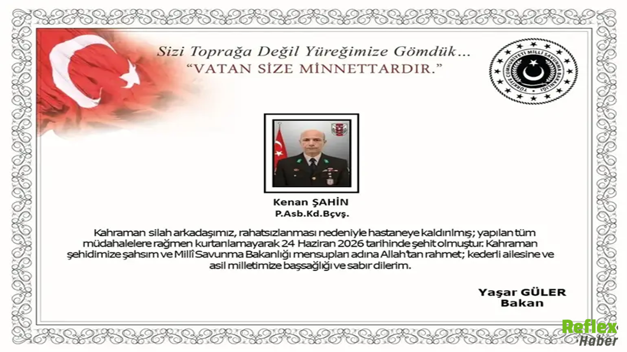 Msb Duyurdu! Fırat Kalkanı Harekat Bölgesinden Acı Kayıp