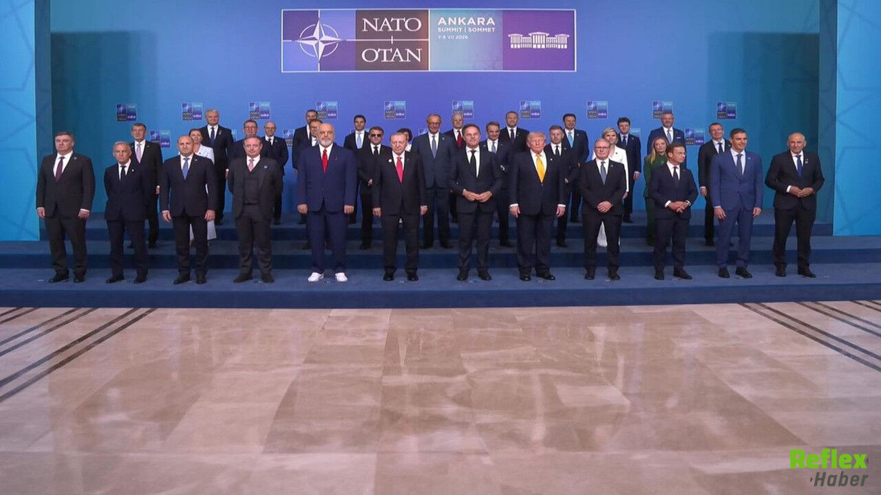 Ankara'da Nato Zirvesi Başladı! Liderlerden Dikkat Çeken Aile Fotoğrafı1