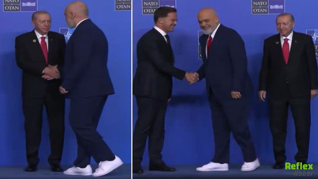 Edi Rama'nın Spor Ayakkabıları Nato Zirvesine Damga Vurdu! Erdoğan'ın Bakışı Gündem Oldu1