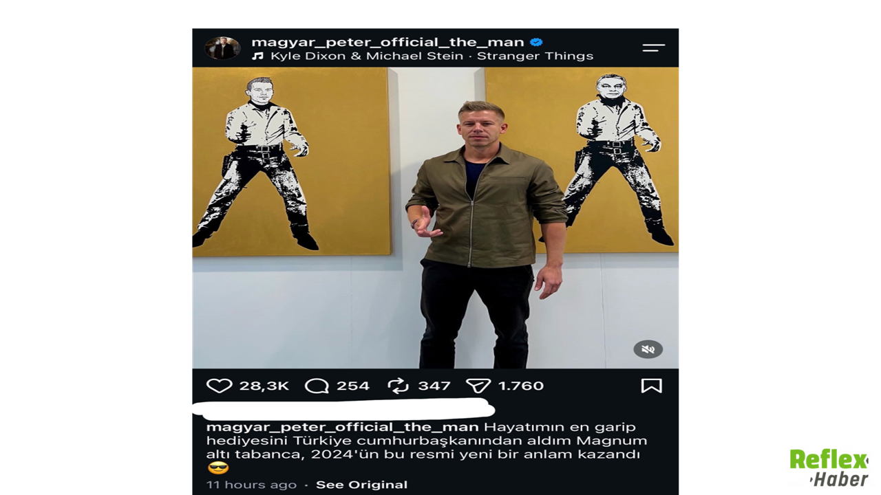 Magyar'dan Erdoğan'ın Silah Hediyesine Olay Paylaşım!