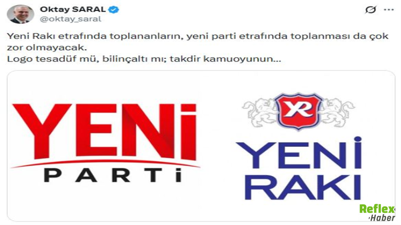 Yeni̇ Parti'nin Logosu Sosyal Medyayı Karıştırdı! Oktay Saral'dan Yeni Rakı Göndermesi