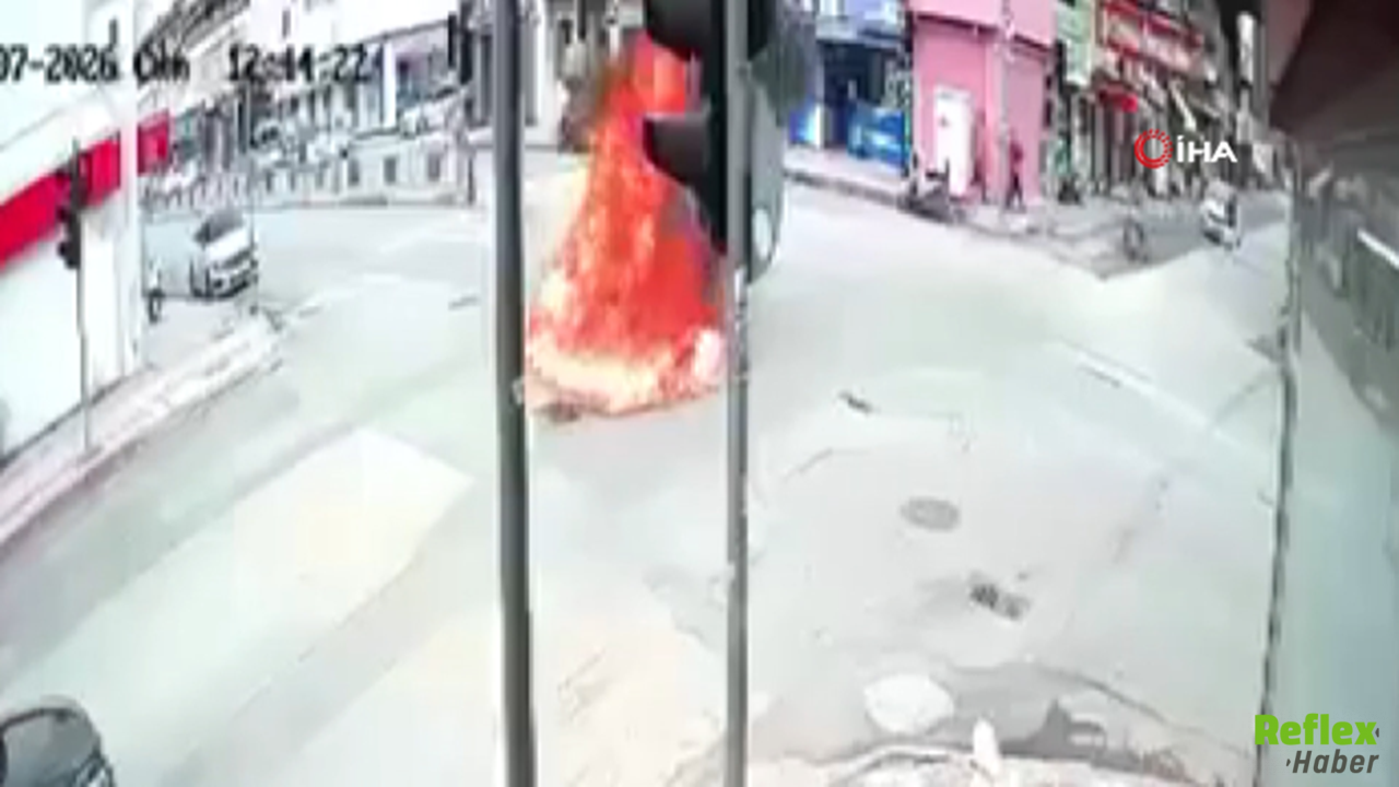 Zabıta Uyarısından Sonra Krize Girdi! Çarşı Ortasında Kendini Yaktı